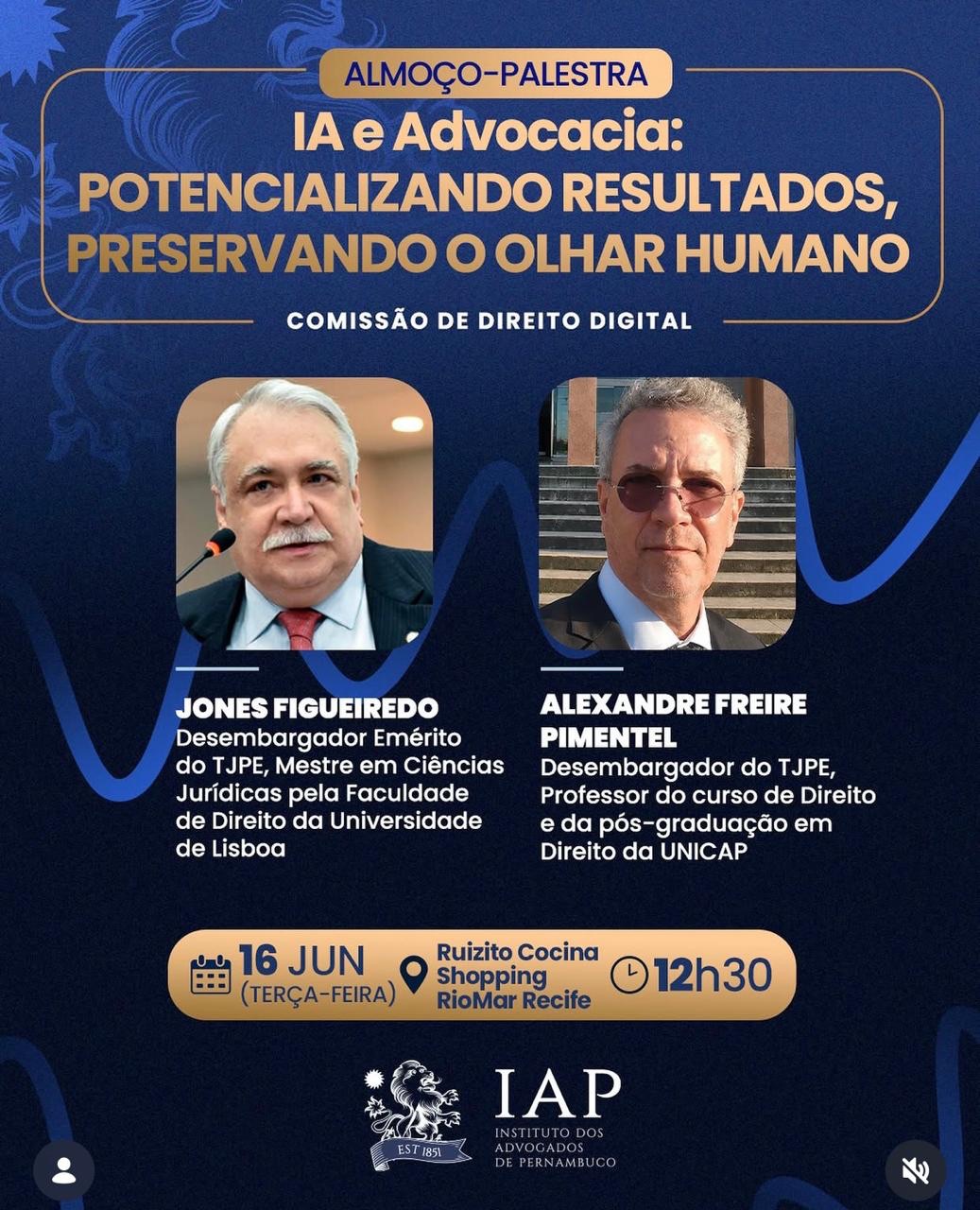 IAP promove debate sobre os impactos da Inteligência Artificial na&nbsp;advocacia